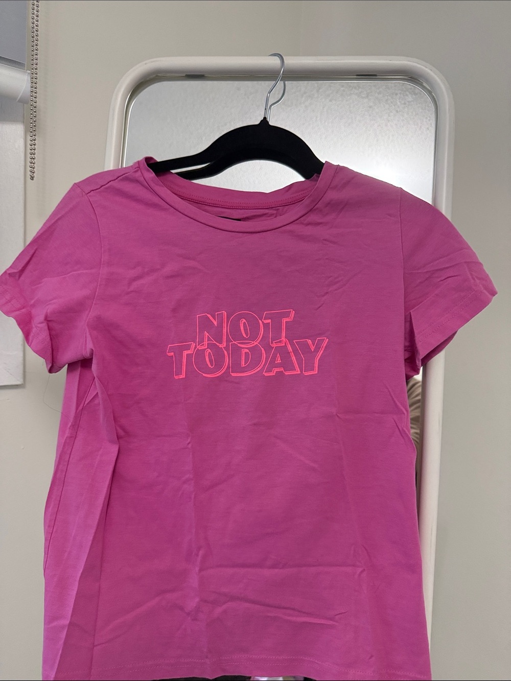 Noisy may Pink 'Not Today' Graphic Tee